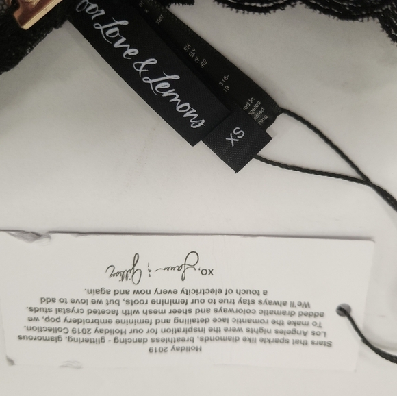 NWT For Love And Lemons After Dark Bustier Top SZ XS - Picture 12 of 14